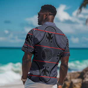 Basotho Blanket Hawaiian Shirt Lesotho Seanamarena Heritage - Serenity - African Pride