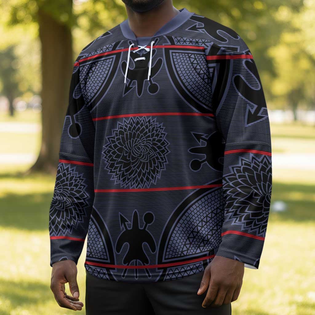 Lesotho Seanamarena Hockey Jersey Basotho Traditional Blanket Style - Serenity