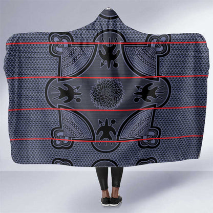 Basotho Blanket Hooded Blanket Lesotho Seanamarena Heritage - Serenity - African Pride