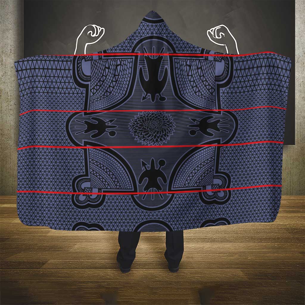 Basotho Blanket Hooded Blanket Lesotho Seanamarena Heritage - Serenity - African Pride