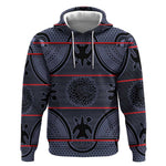 Basotho Blanket Hoodie Lesotho Seanamarena Heritage - Serenity - African Pride