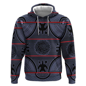 Basotho Blanket Hoodie Lesotho Seanamarena Heritage - Serenity - African Pride