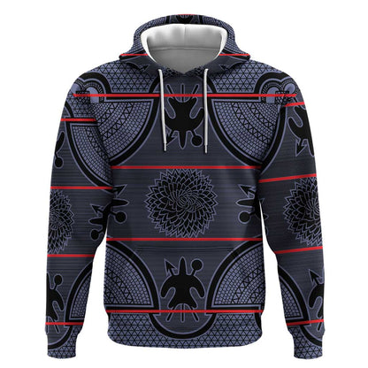 Basotho Blanket Hoodie Lesotho Seanamarena Heritage - Serenity - African Pride