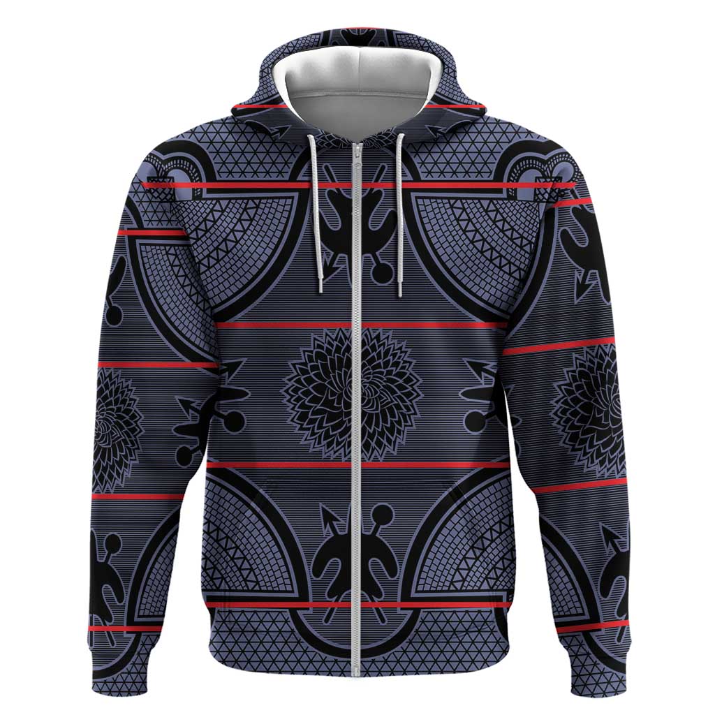 Basotho Blanket Hoodie Lesotho Seanamarena Heritage - Serenity - African Pride