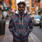 Basotho Blanket Hoodie Lesotho Seanamarena Heritage - Serenity - African Pride