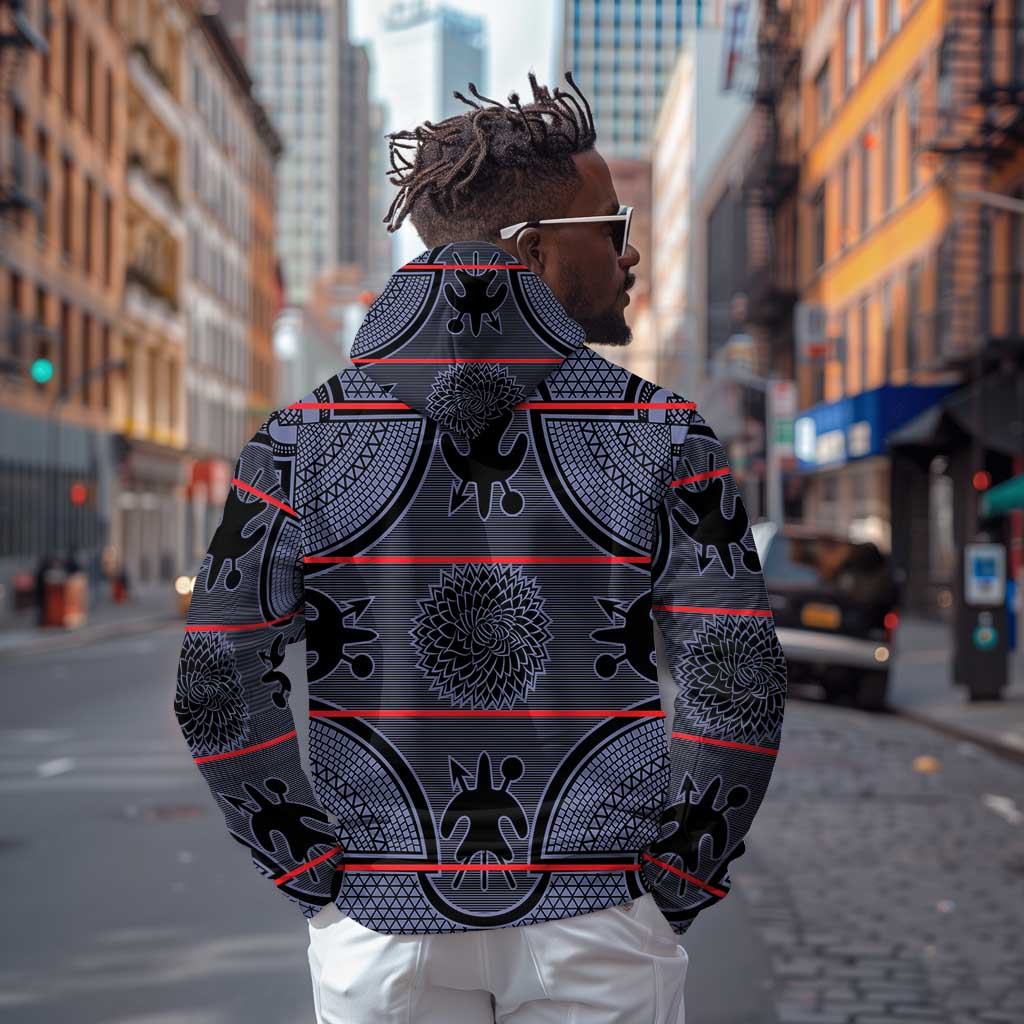 Basotho Blanket Hoodie Lesotho Seanamarena Heritage - Serenity - African Pride