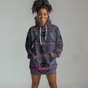 Basotho Blanket Hoodie Dress Lesotho Seanamarena Heritage - Serenity - African Pride