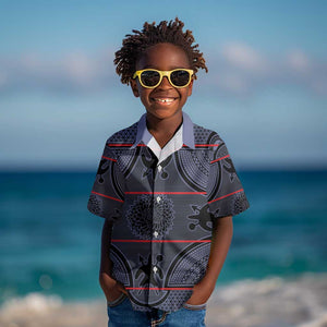 Basotho Blanket Kid Hawaiian Shirt Lesotho Seanamarena Heritage - Serenity - African Pride