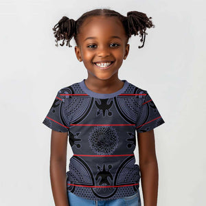 Basotho Blanket Kid T shirt Lesotho Seanamarena Heritage - Serenity - African Pride