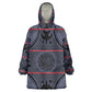 Basotho Blanket Kid Wearable Blanket Hoodie Lesotho Seanamarena Heritage - Serenity - African Pride