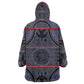 Basotho Blanket Kid Wearable Blanket Hoodie Lesotho Seanamarena Heritage - Serenity - African Pride