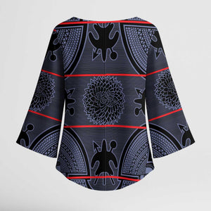 Lesotho Seanamarena Kimono Sleeve Blouse Basotho Traditional Blanket Style - Serenity