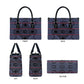 Lesotho Seanamarena Leather Bag Basotho Traditional Blanket Style - Serenity