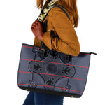 Basotho Blanket Leather Tote Bag Lesotho Seanamarena Heritage - Serenity - African Pride