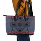 Basotho Blanket Leather Tote Bag Lesotho Seanamarena Heritage - Serenity - African Pride