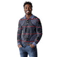 Basotho Blanket Long Sleeve Polo Shirt Lesotho Seanamarena Heritage - Serenity - African Pride