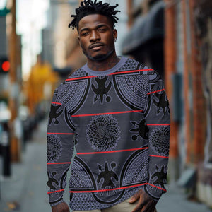 Basotho Blanket Long Sleeve Shirt Lesotho Seanamarena Heritage - Serenity - African Pride