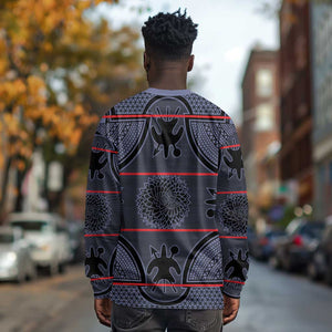 Basotho Blanket Long Sleeve Shirt Lesotho Seanamarena Heritage - Serenity - African Pride