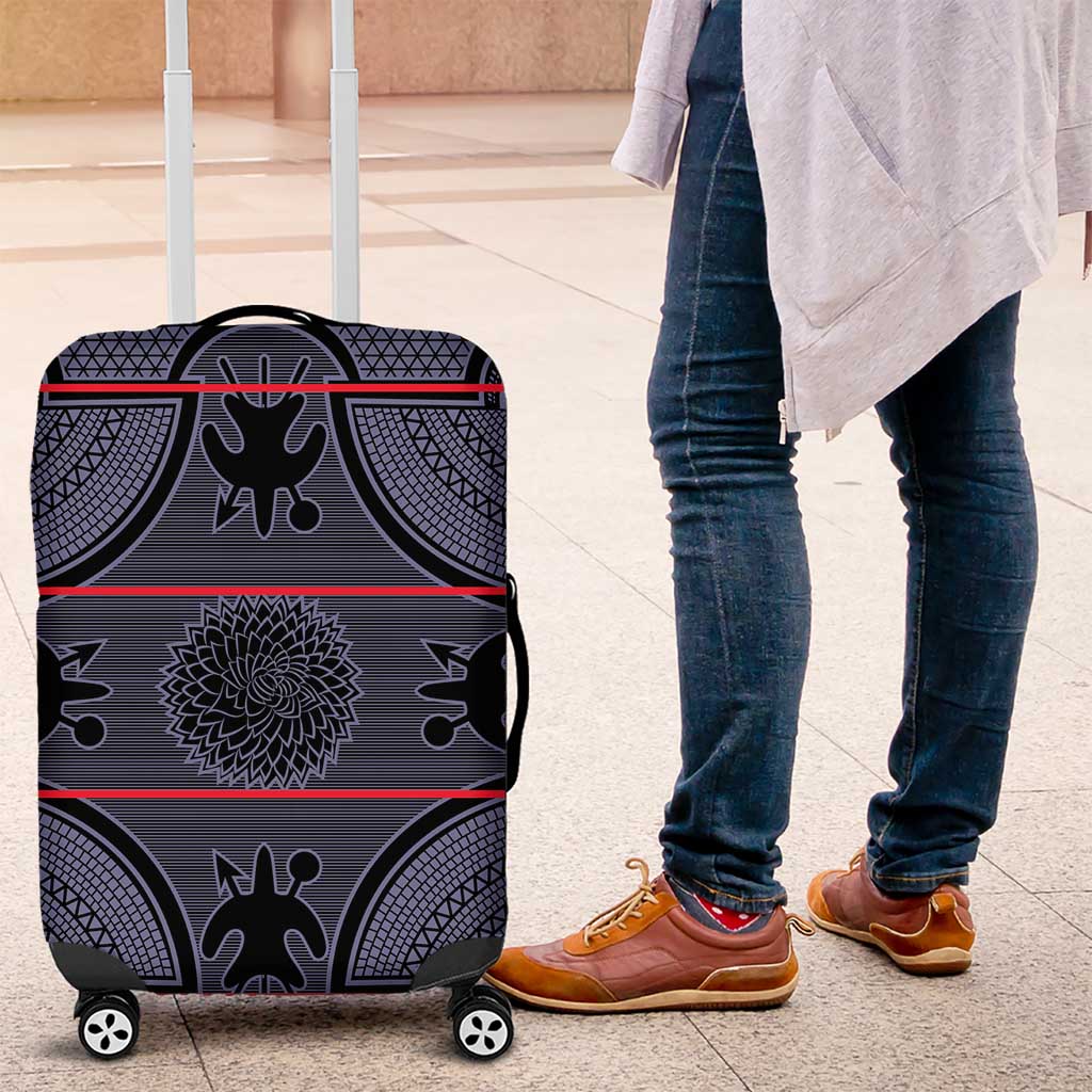 Basotho Blanket Luggage Cover Lesotho Seanamarena Heritage - Serenity - African Pride