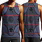 Basotho Blanket Men Tank Top Lesotho Seanamarena Heritage - Serenity - African Pride