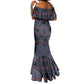 Basotho Blanket Mermaid Dress Lesotho Seanamarena Heritage - Serenity - African Pride