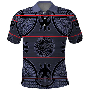 Basotho Blanket Polo Shirt Lesotho Seanamarena Heritage - Serenity - African Pride