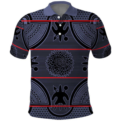 Basotho Blanket Polo Shirt Lesotho Seanamarena Heritage - Serenity - African Pride