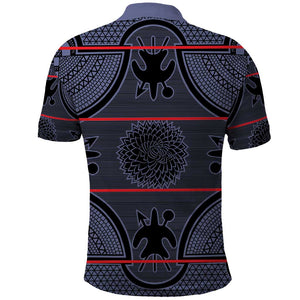 Basotho Blanket Polo Shirt Lesotho Seanamarena Heritage - Serenity - African Pride