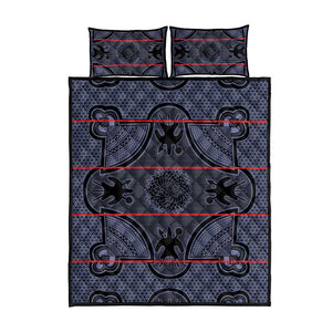 Basotho Blanket Quilt Bed Set Lesotho Seanamarena Heritage - Serenity - African Pride