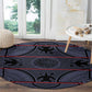 Basotho Blanket Round Carpet Lesotho Seanamarena Heritage - Serenity - African Pride