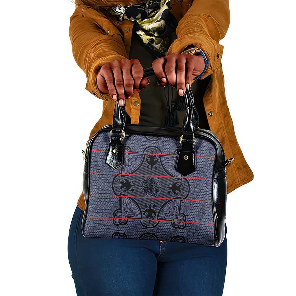 Basotho Blanket Shoulder Handbag Lesotho Seanamarena Heritage - Serenity - African Pride