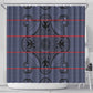 Basotho Blanket Shower Curtain Lesotho Seanamarena Heritage - Serenity - African Pride