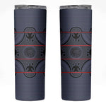 Basotho Blanket Skinny Tumbler Lesotho Seanamarena Heritage - Serenity - African Pride