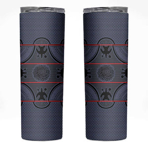 Basotho Blanket Skinny Tumbler Lesotho Seanamarena Heritage - Serenity - African Pride