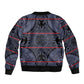 Basotho Blanket Sleeve Zip Bomber Jacket Lesotho Seanamarena Heritage - Serenity - African Pride