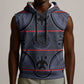 Basotho Blanket Sleeveless Hoodie Lesotho Seanamarena Heritage - Serenity - African Pride