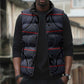 Lesotho Seanamarena Sleeveless Puffer Jacket Basotho Traditional Blanket Style - Serenity