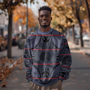 Basotho Blanket Sweatshirt Lesotho Seanamarena Heritage - Serenity - African Pride