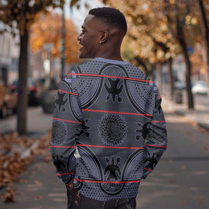 Basotho Blanket Sweatshirt Lesotho Seanamarena Heritage - Serenity - African Pride