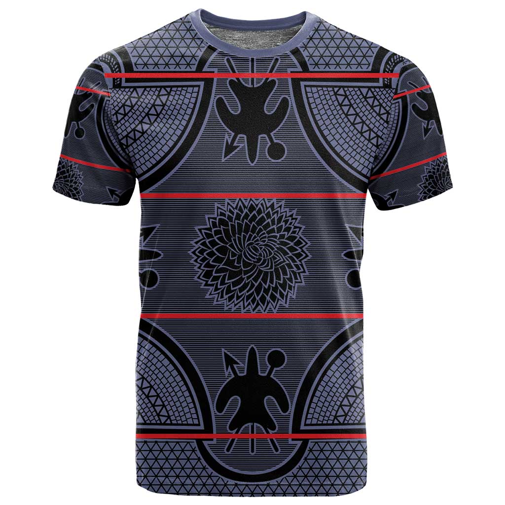 Basotho Blanket T shirt Lesotho Seanamarena Heritage - Serenity - African Pride