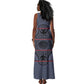 Basotho Blanket Tank Maxi Dress Lesotho Seanamarena Heritage - Serenity - African Pride