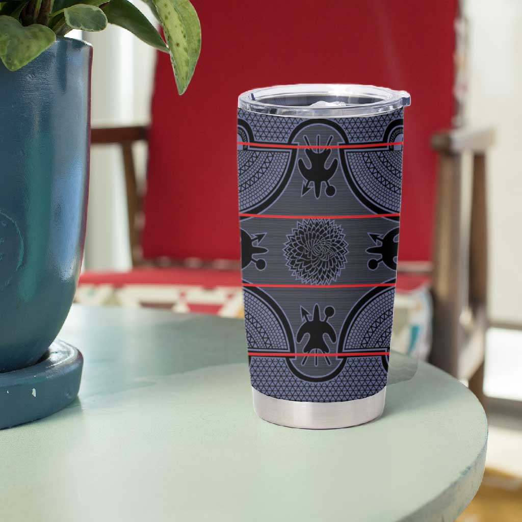 Basotho Blanket Tumbler Cup Lesotho Seanamarena Heritage - Serenity - African Pride