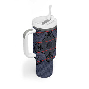 Basotho Blanket Tumbler With Handle Lesotho Seanamarena Heritage - Serenity - African Pride