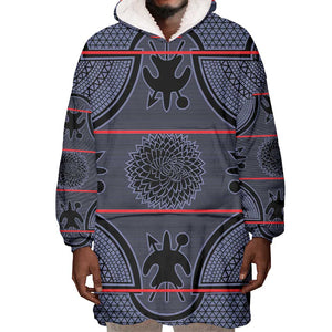 Basotho Blanket Wearable Blanket Hoodie Lesotho Seanamarena Heritage - Serenity - African Pride