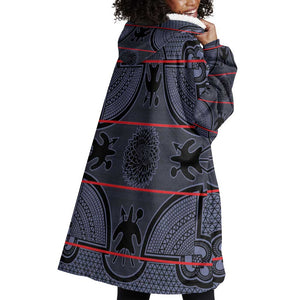 Basotho Blanket Wearable Blanket Hoodie Lesotho Seanamarena Heritage - Serenity - African Pride