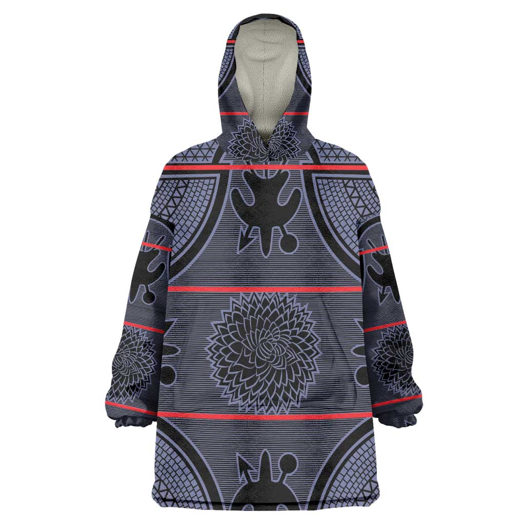 Basotho Blanket Wearable Blanket Hoodie Lesotho Seanamarena Heritage - Serenity - African Pride