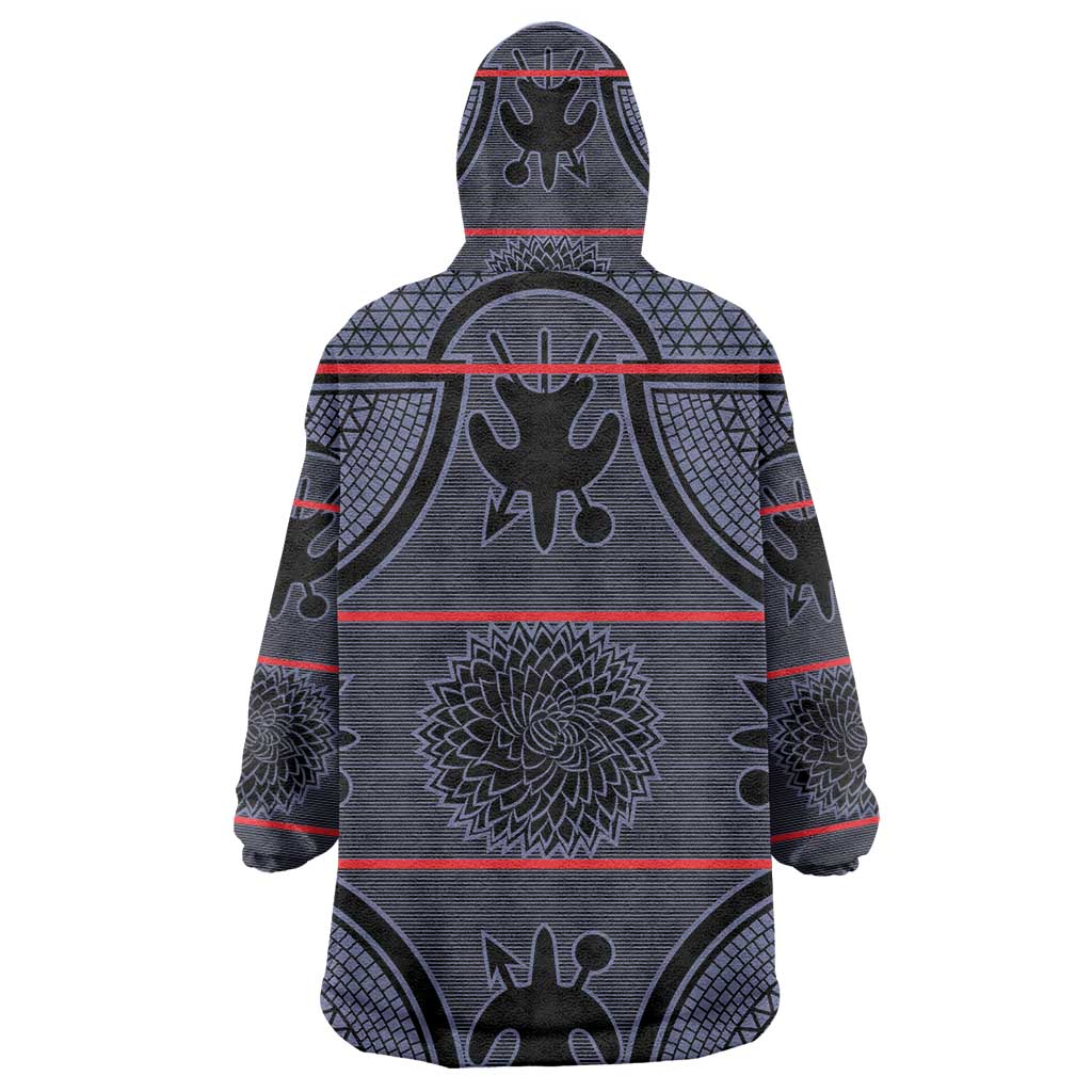 Basotho Blanket Wearable Blanket Hoodie Lesotho Seanamarena Heritage - Serenity - African Pride