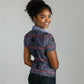 Basotho Blanket Women Polo Shirt Lesotho Seanamarena Heritage - Serenity - African Pride
