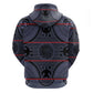 Basotho Blanket Zip Hoodie Lesotho Seanamarena Heritage - Serenity - African Pride