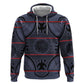 Basotho Blanket Zip Hoodie Lesotho Seanamarena Heritage - Serenity - African Pride